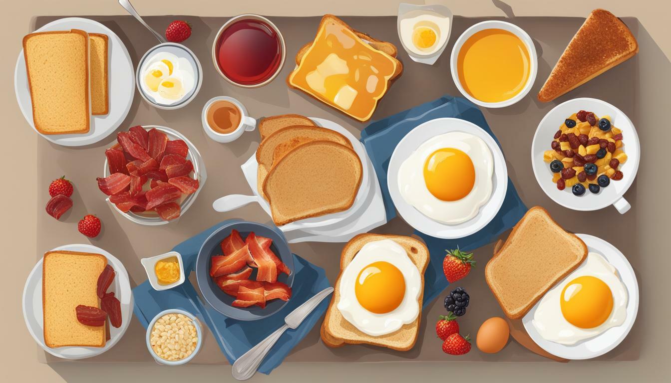 vocabulario de desayuno en ingles